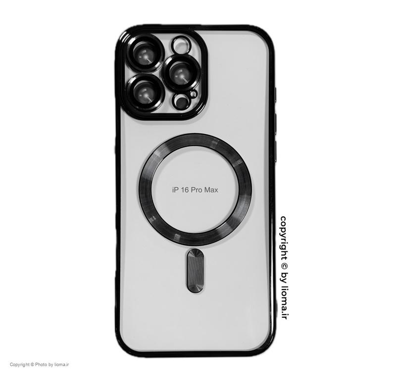 6720BA7E BC2C 4F78 BBDC 724FB0F038D3 کاور مگ سیف Berlia مدل Magnetic همراه با محافظ لنز مناسب برای Iphone 16 Pro Max